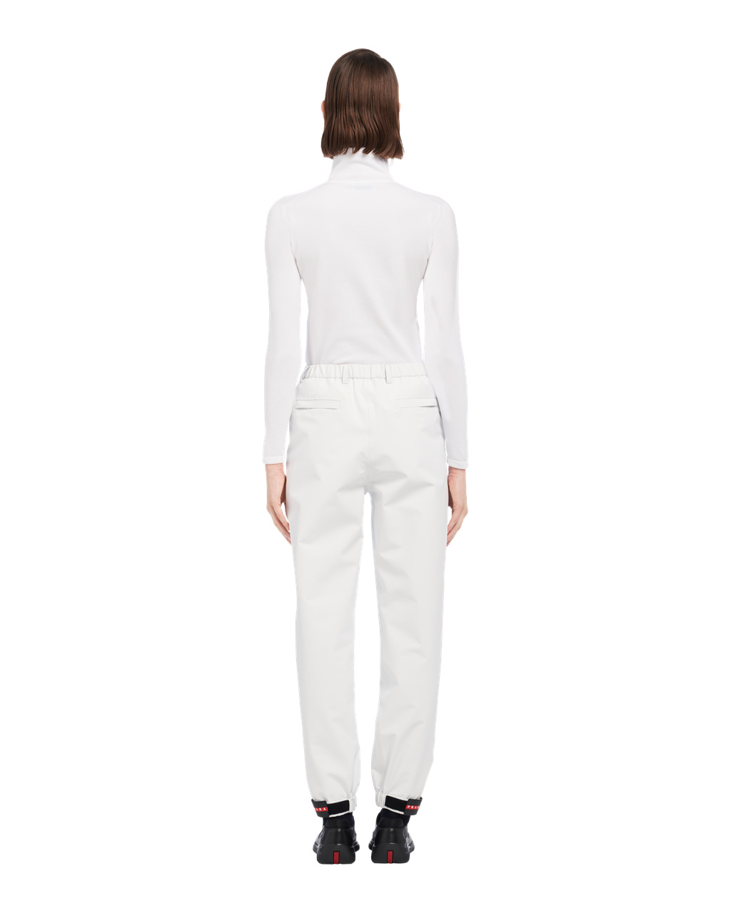 Prada Active Nylon Pants Chalk White | 3701NJADQ