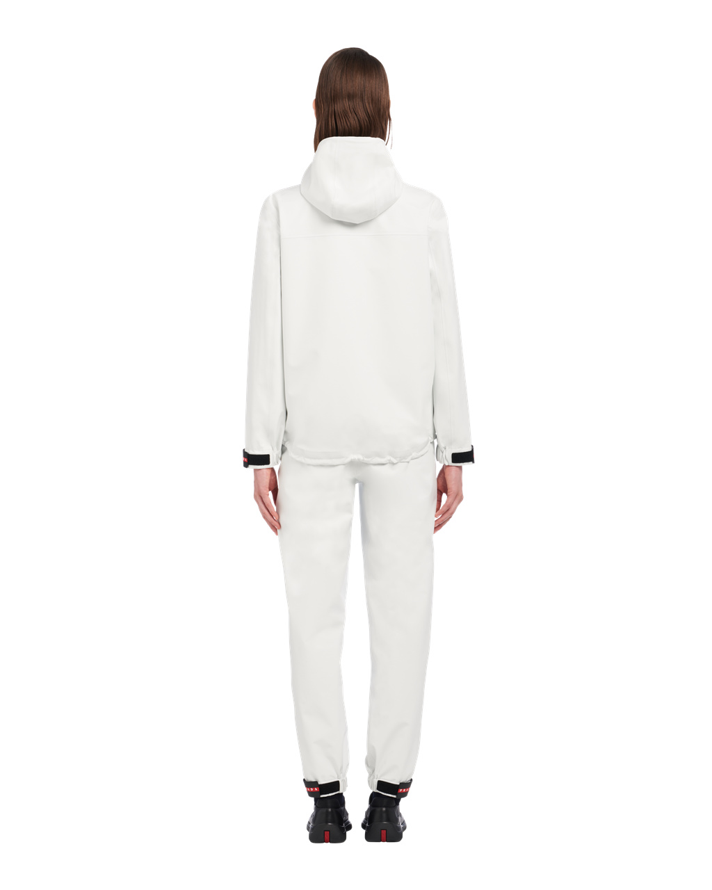 Prada Active Nylon Windbreaker Chalk White | 8259USHFQ