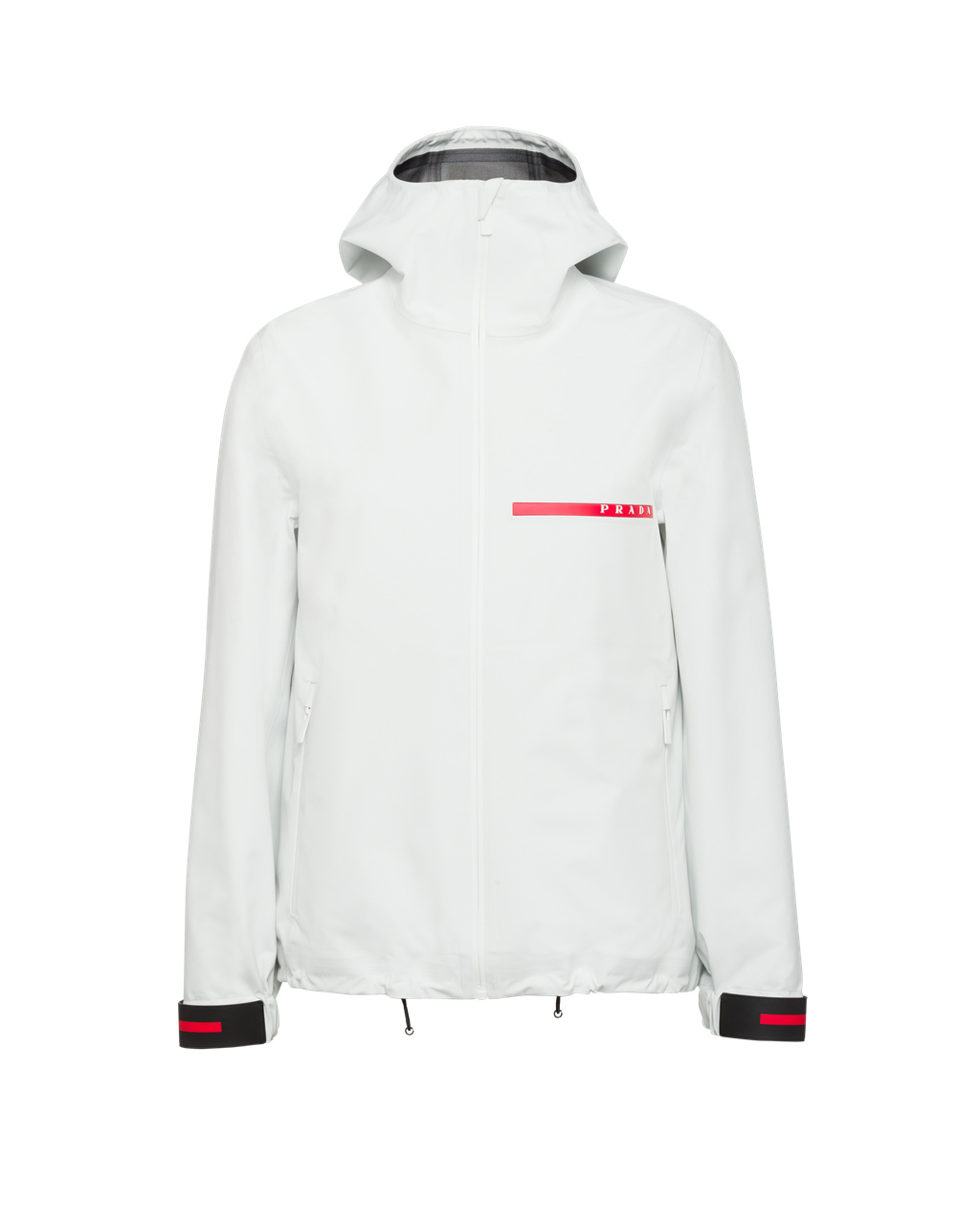 Prada Active Nylon Windbreaker Chalk White | 8259USHFQ