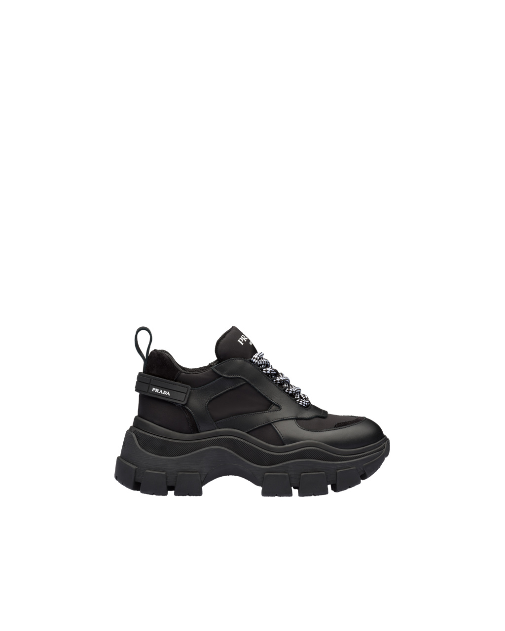 Prada Block Sneakers Black | 7902CJLGP