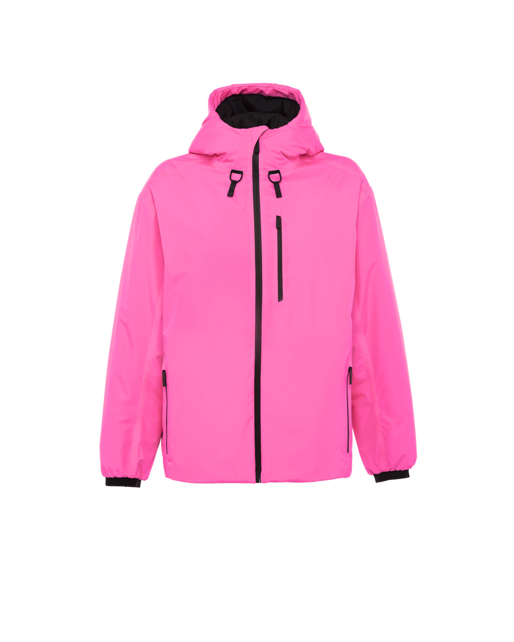 Prada Bonded Nylon Padded Jacket Fluo Pink | 3891JGLAX