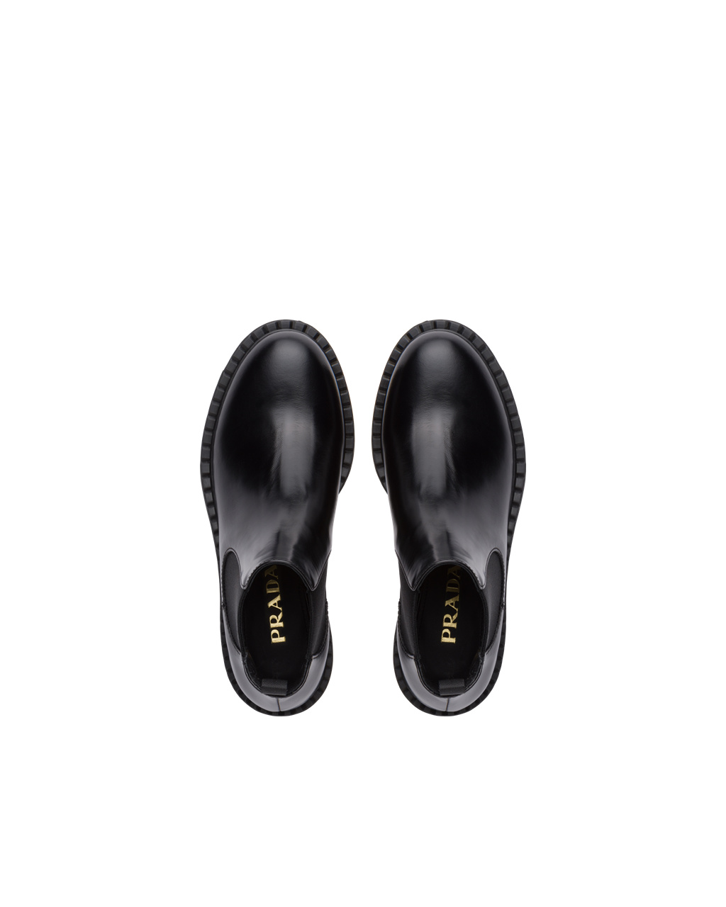 Prada Brushed Calf Leather Booties Black | 2760OJADW