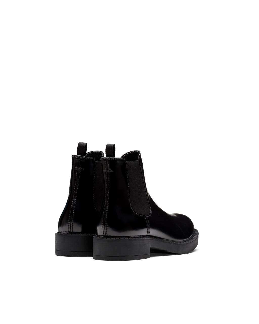 Prada Brushed Calf Leather Chelsea Boots Black | 6514WDISQ