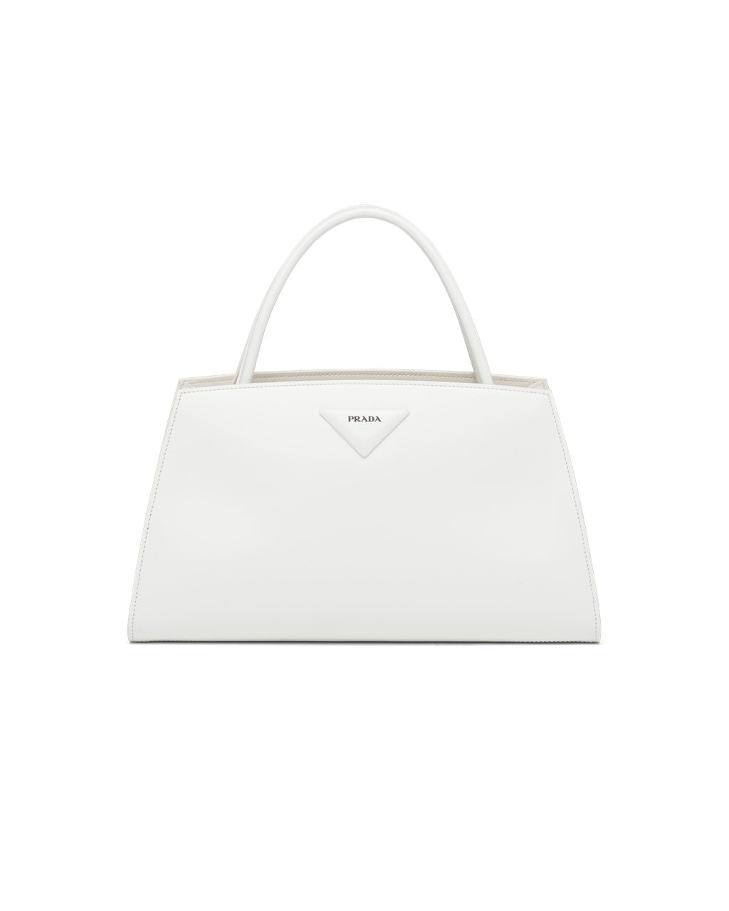 Prada Brushed Leather Handbag White | 8019IGYZA