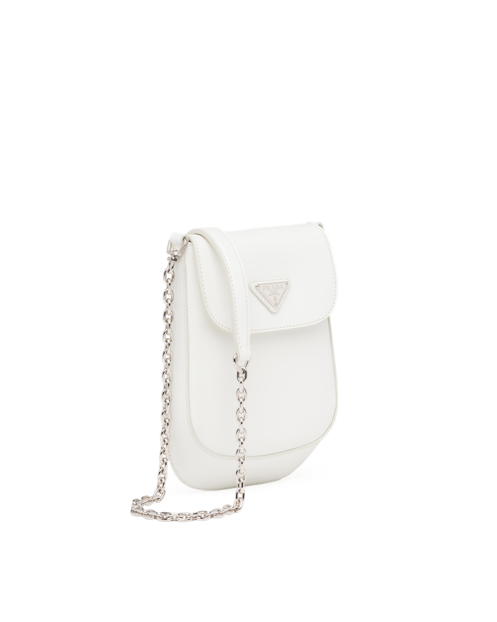 Prada Brushed Leather Mini-bag White | 8071CRMEZ