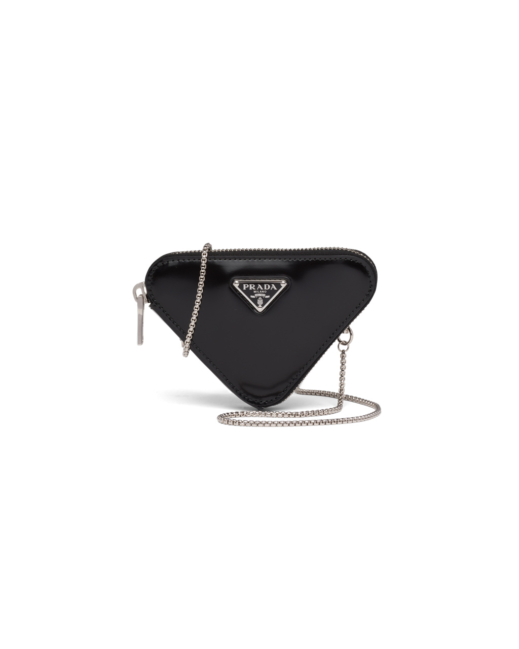 Prada Brushed Leather Mini-pouch Black | 5287FYMKC