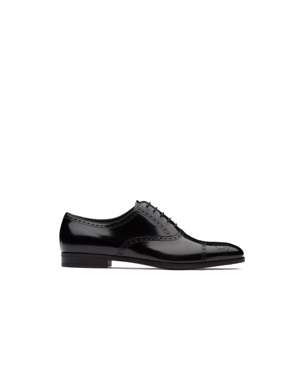 Prada Lace Up Shoes Store Outlet Sale - Brushed Leather Oxford Shoes ...