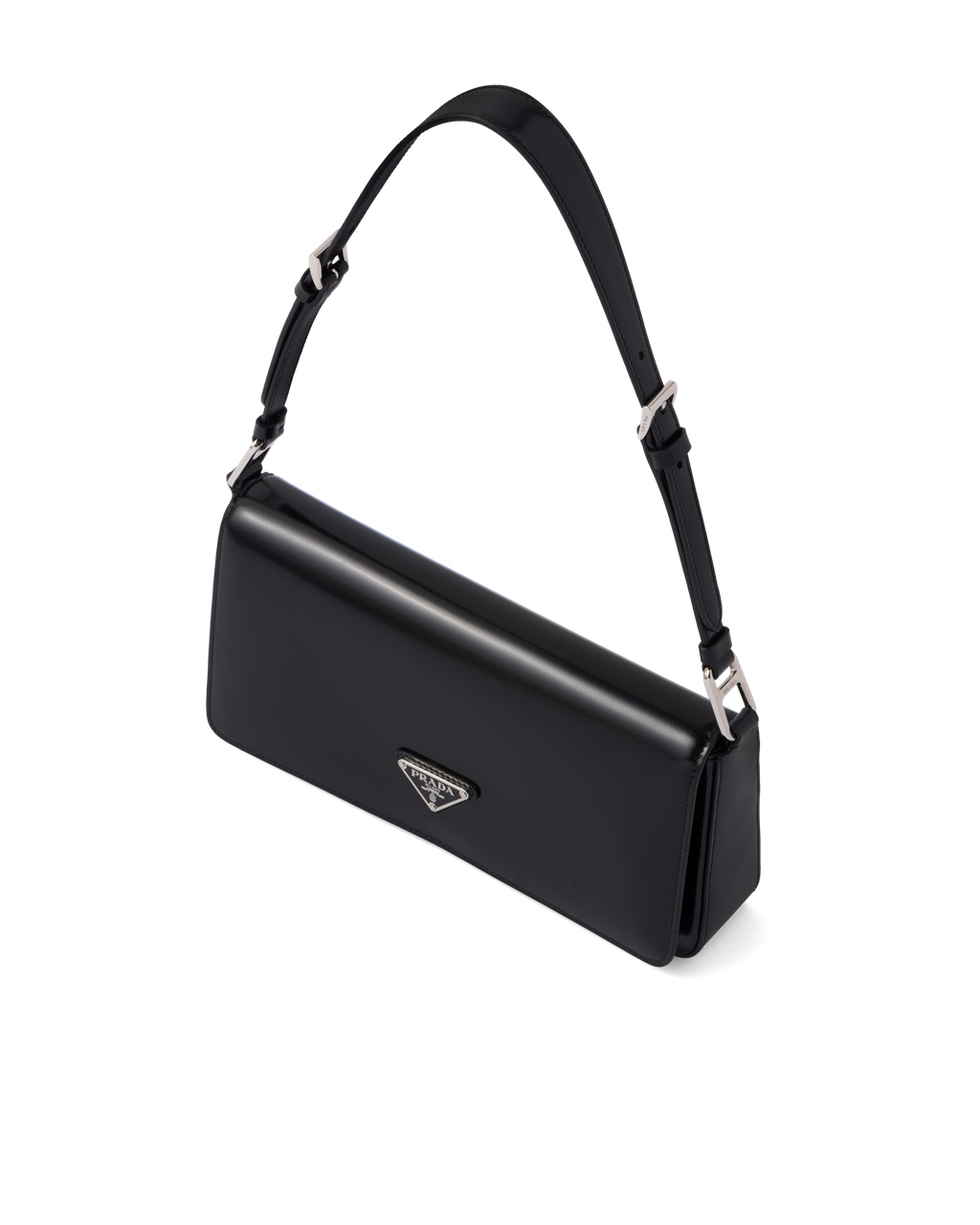 Prada Brushed Leather Prada Femme Bag Black | 8963LHKBM