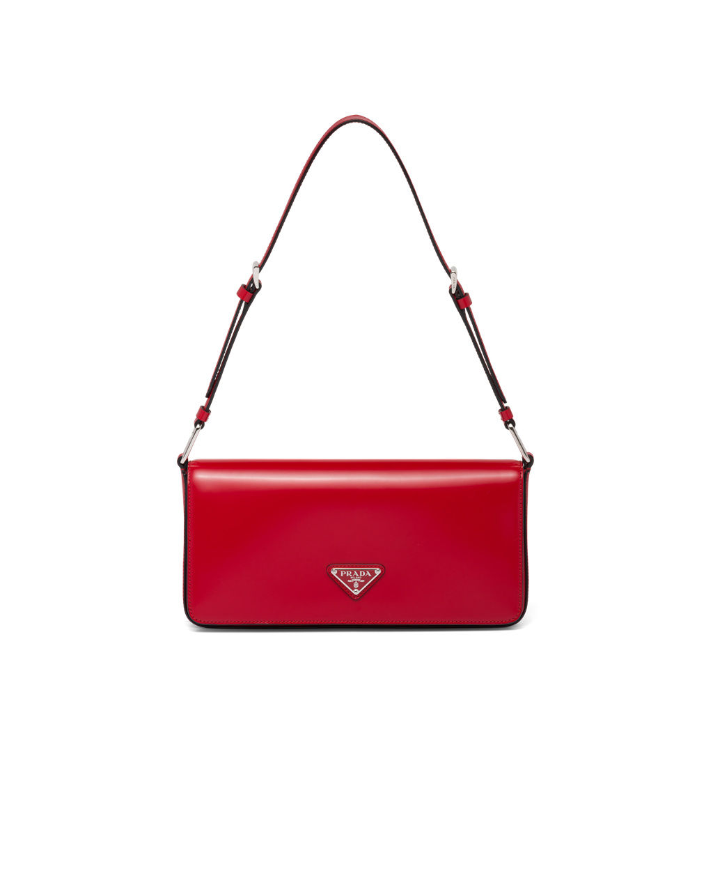 Prada Brushed Leather Prada Femme Bag Scarlet | 4210WUXRC