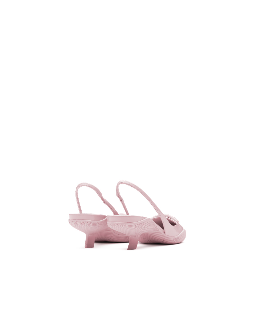 Prada Brushed Leather Slingback Pumps Alabaster Pink | 5289GKDFZ