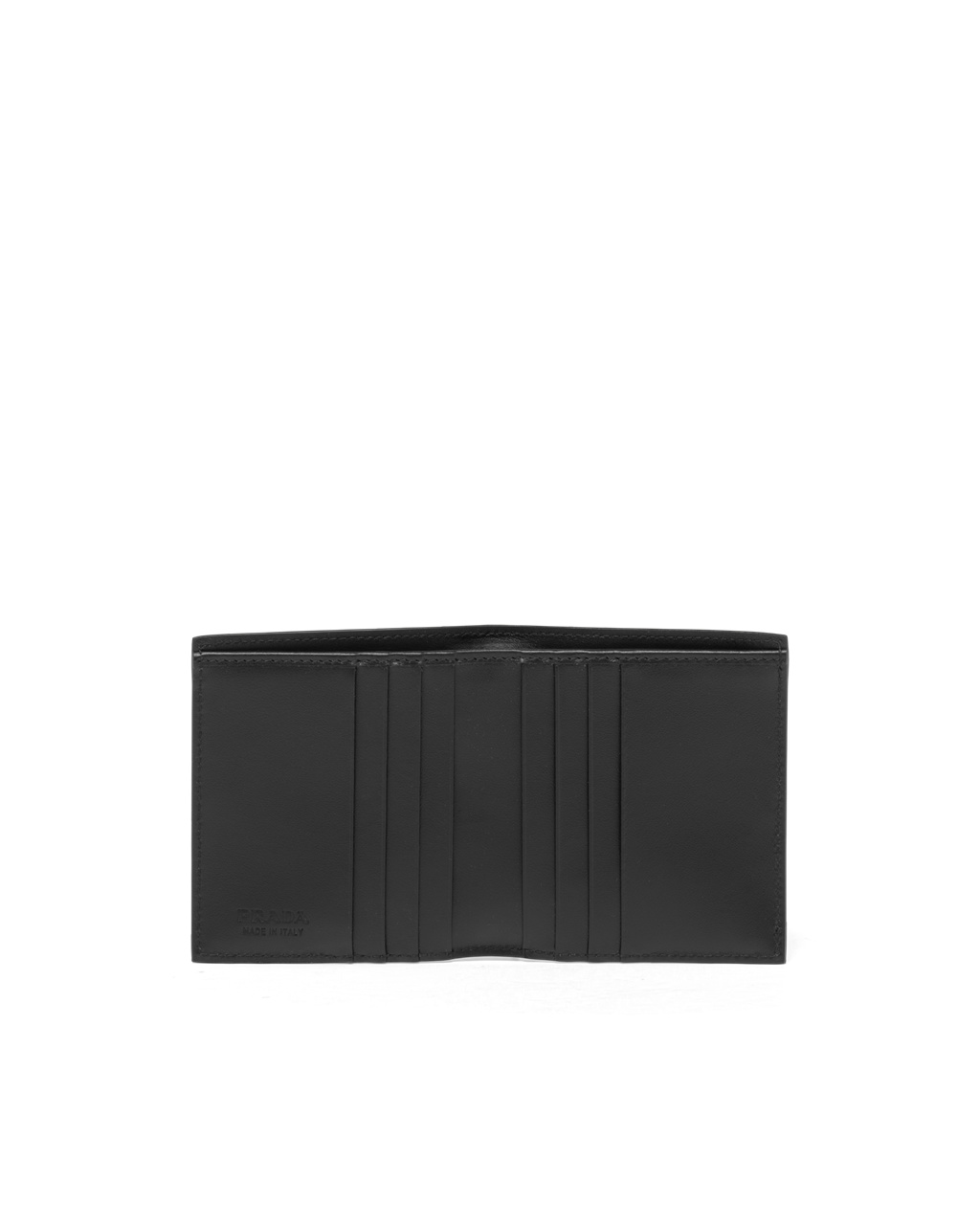 Prada Brushed Leather Wallet Black | 0153EYOLV