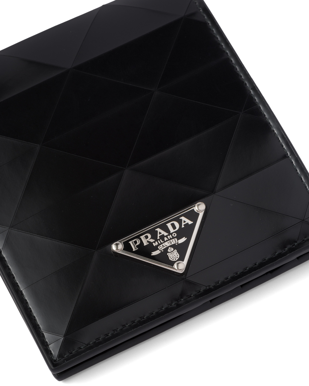 Prada Brushed Leather Wallet Black | 3897OCRIQ