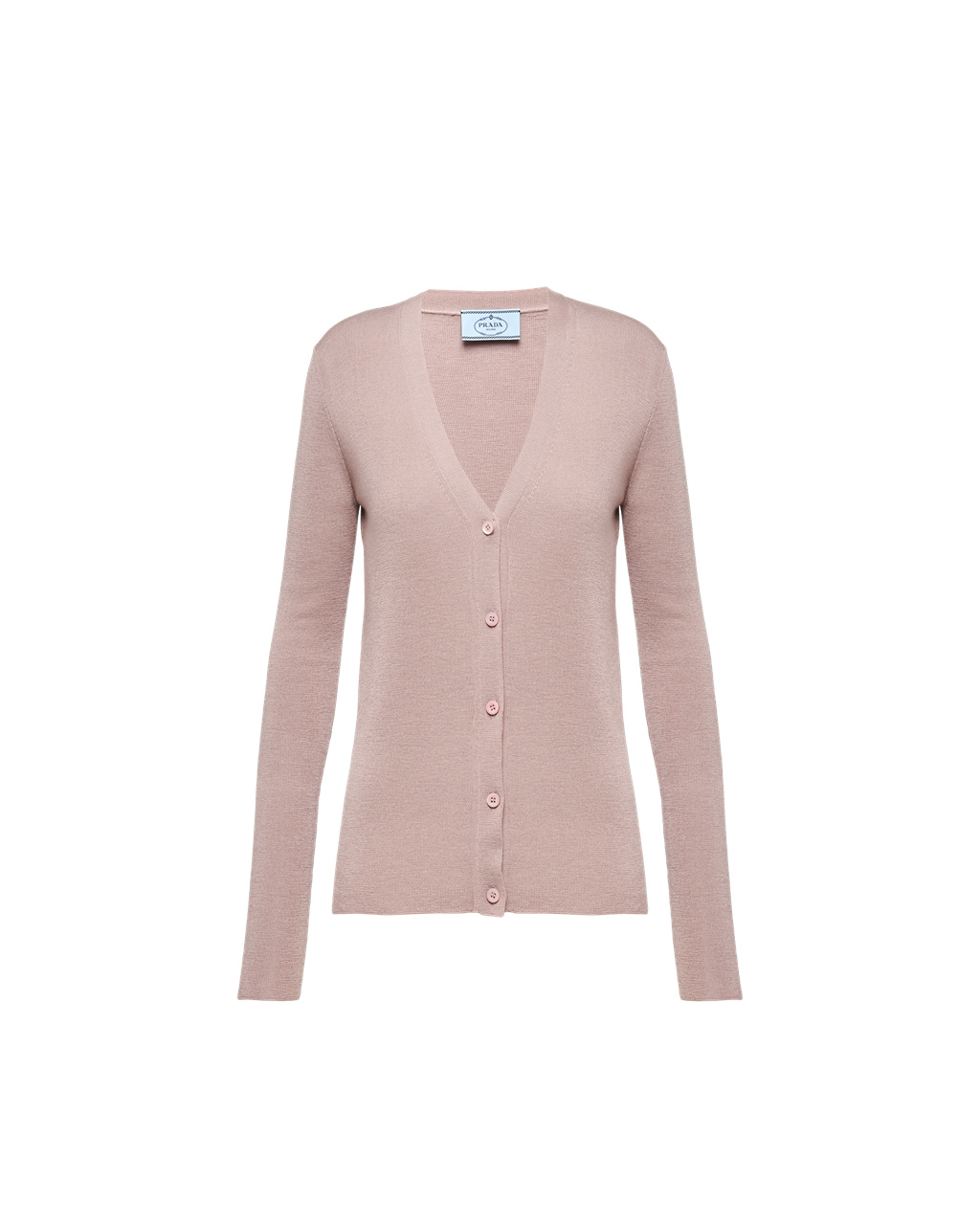 Prada Cashmere And Silk Cardigan Mauve | 0312PSCIY