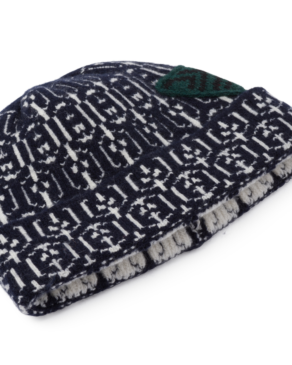 Prada Cashmere And Wool Beanie Navy | 1390STKEH