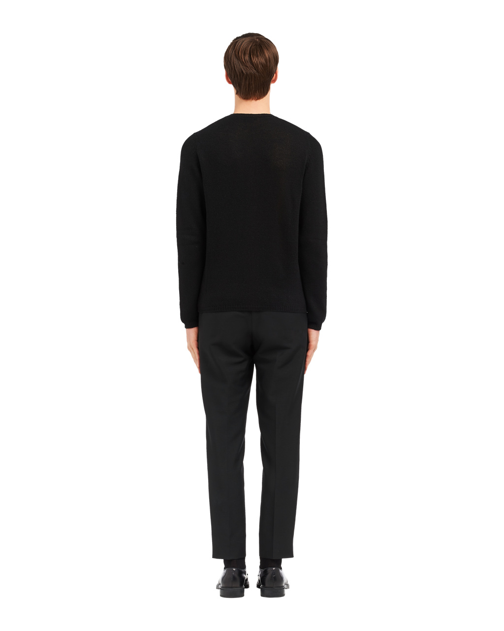 Prada Cashmere Crew-neck Sweater Black | 8294QBSER