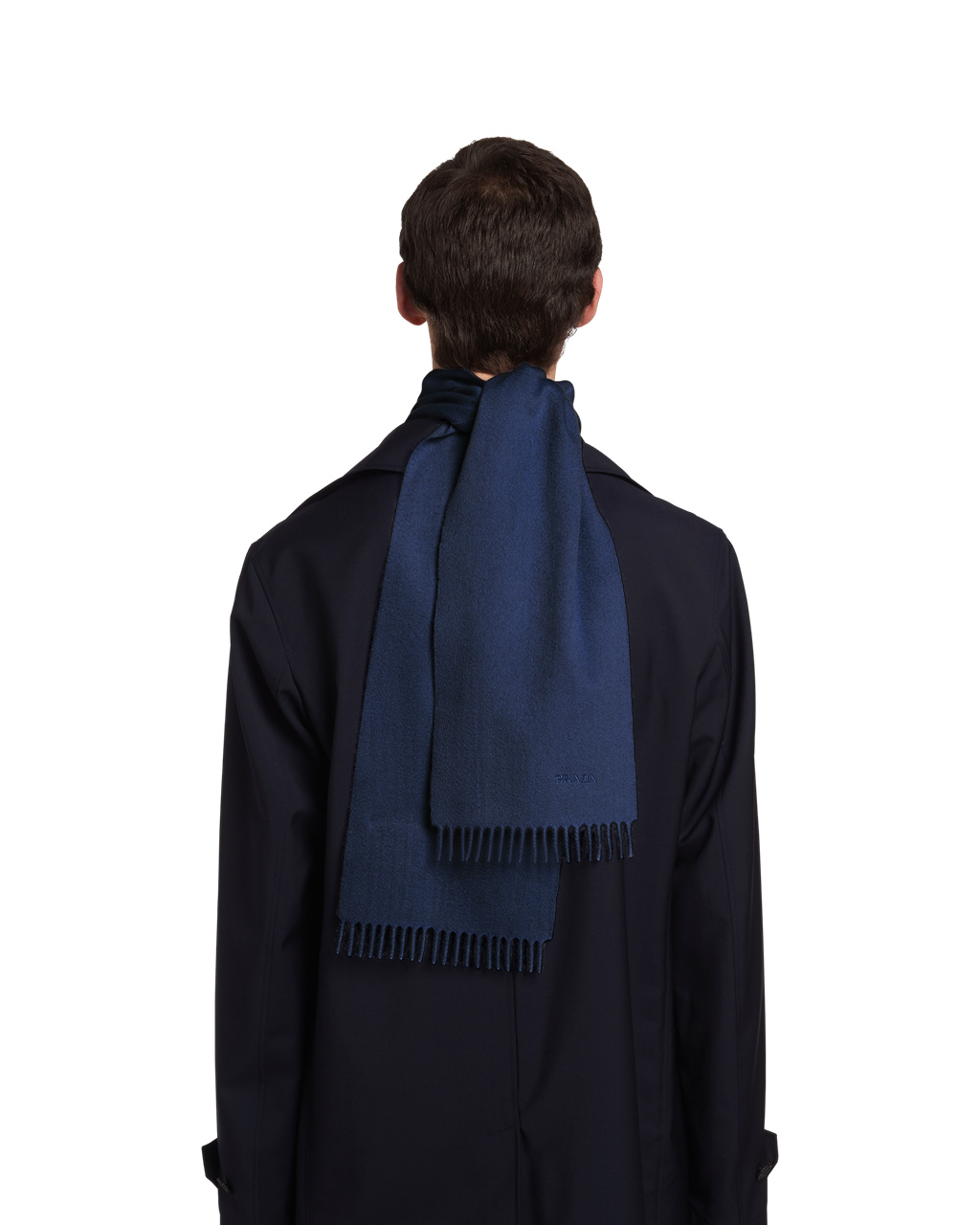 Prada Cashmere Scarf Navy | 6287QAJFP