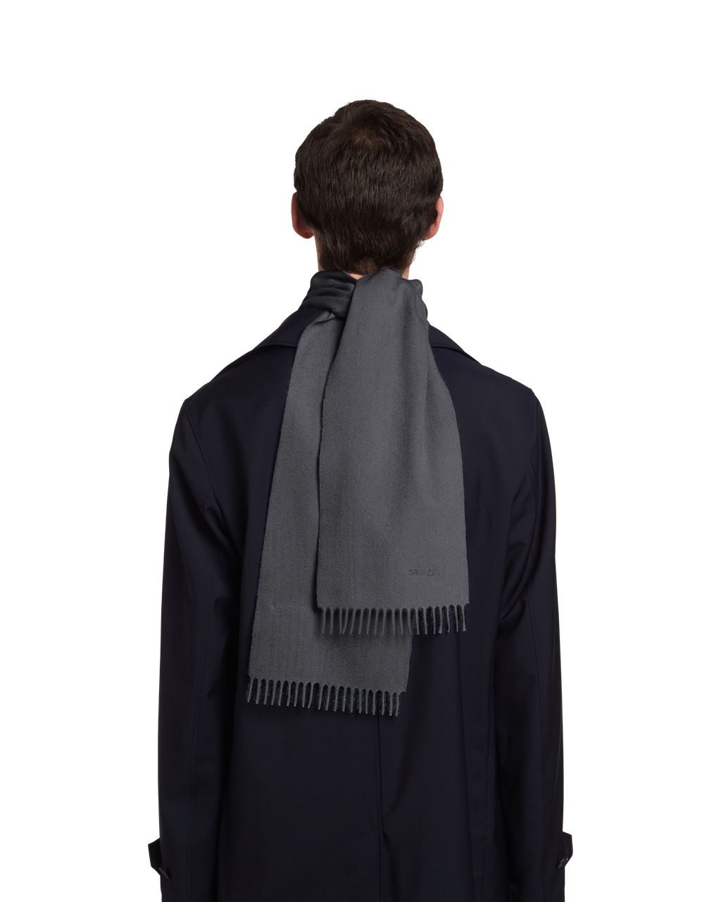 Prada Cashmere Scarf Slate Gray | 1349YHKQI