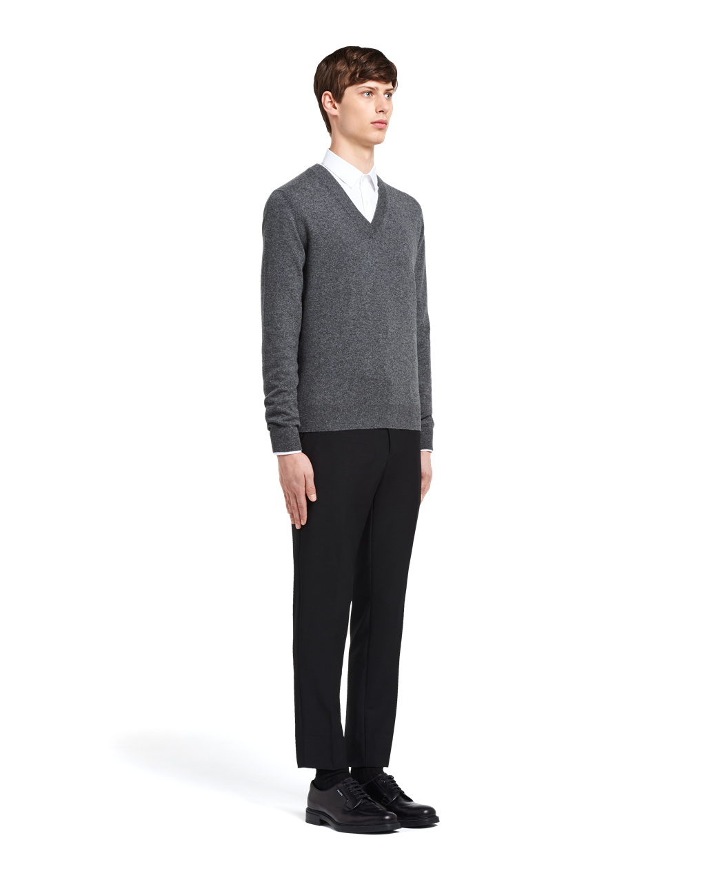 Prada Cashmere Sweater Slate Gray | 0682EVQKY