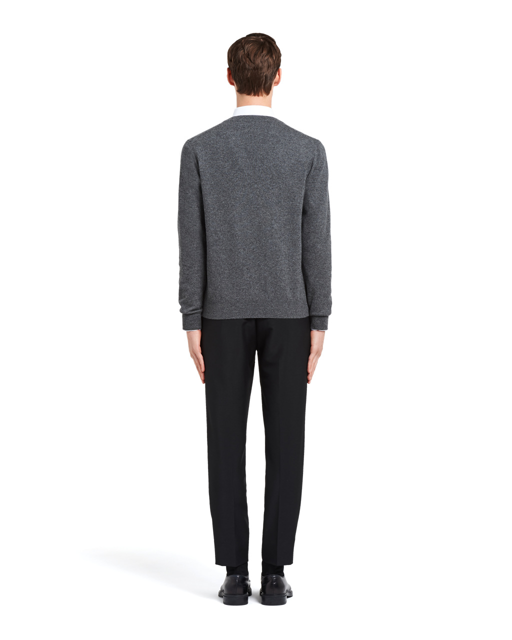 Prada Cashmere Sweater Slate Gray | 0682EVQKY