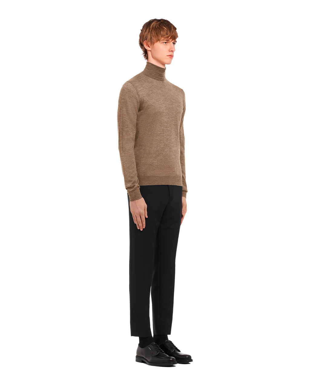 Prada Cashmere Turtleneck Camel Brown | 1602UFXCK