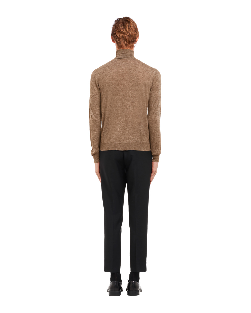 Prada Cashmere Turtleneck Camel Brown | 1602UFXCK