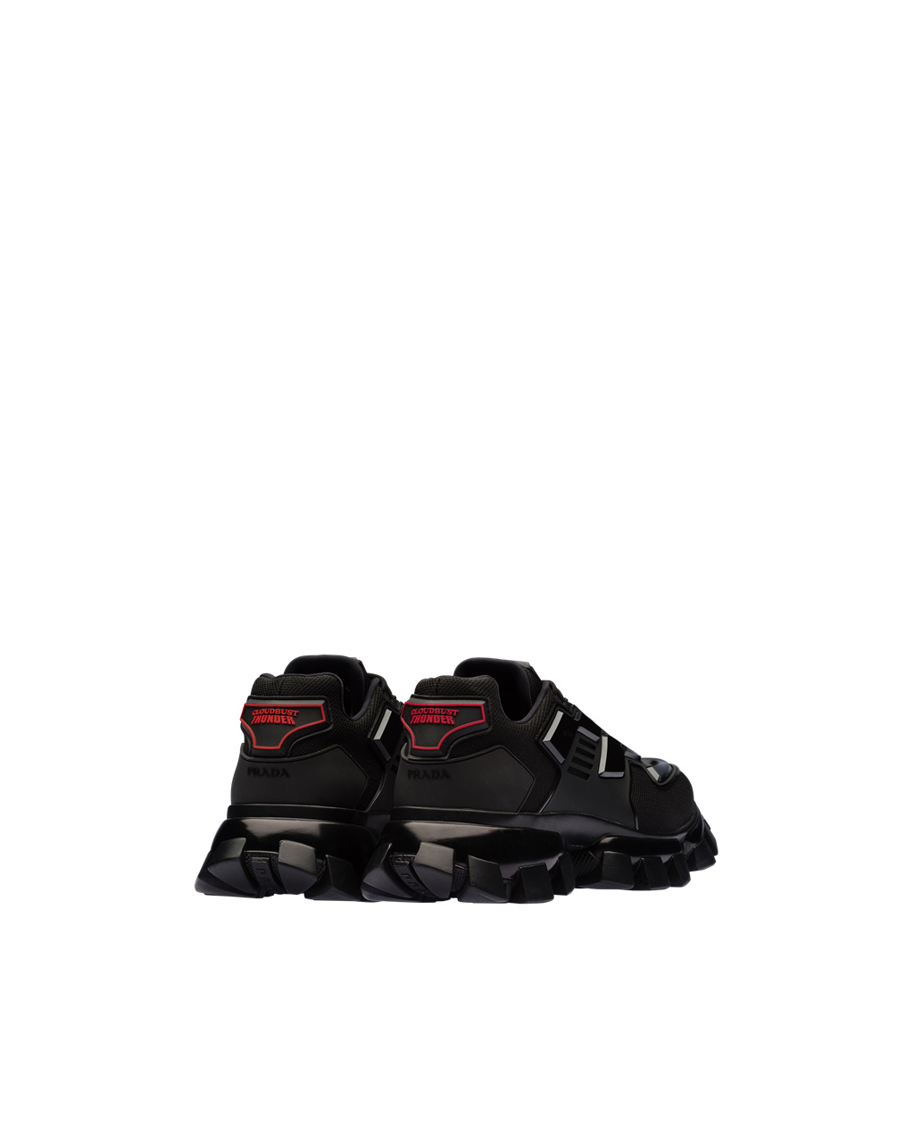 Prada Cloudbust Thunder Technical Fabric Sneakers Black | 6894QZFAI