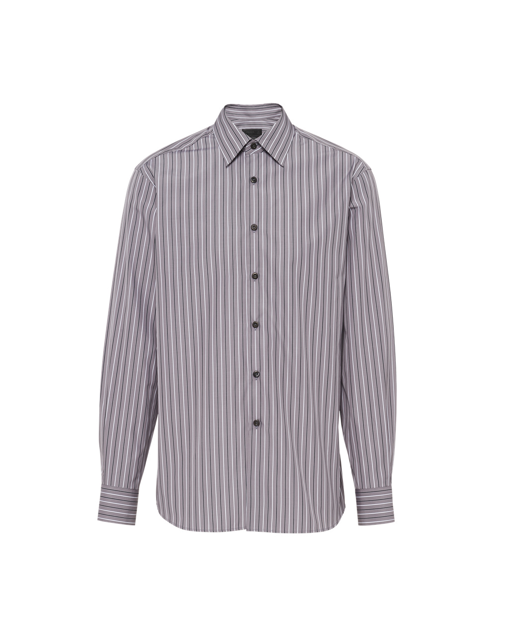 Prada Cotton Shirt Iron Gray | 2390XCQWP