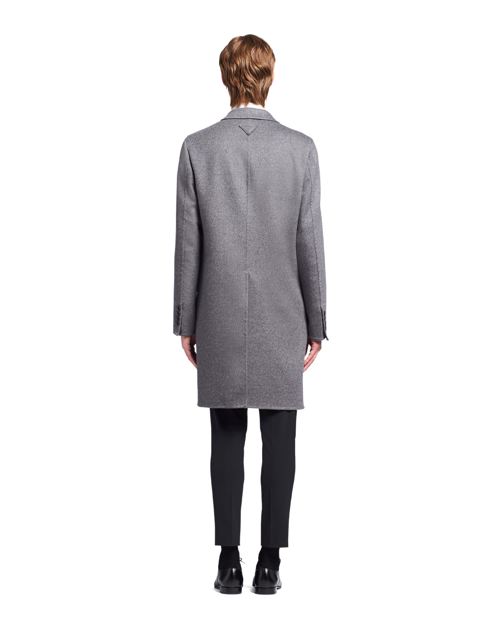 Prada Double Cashmere Coat Slate Gray | 7243GDQRP