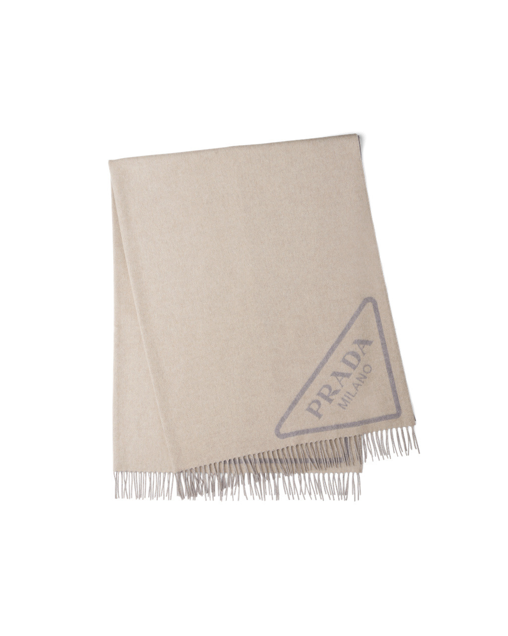 Prada Double Cashmere Throw Albino / Grey | 7954ZJEXT