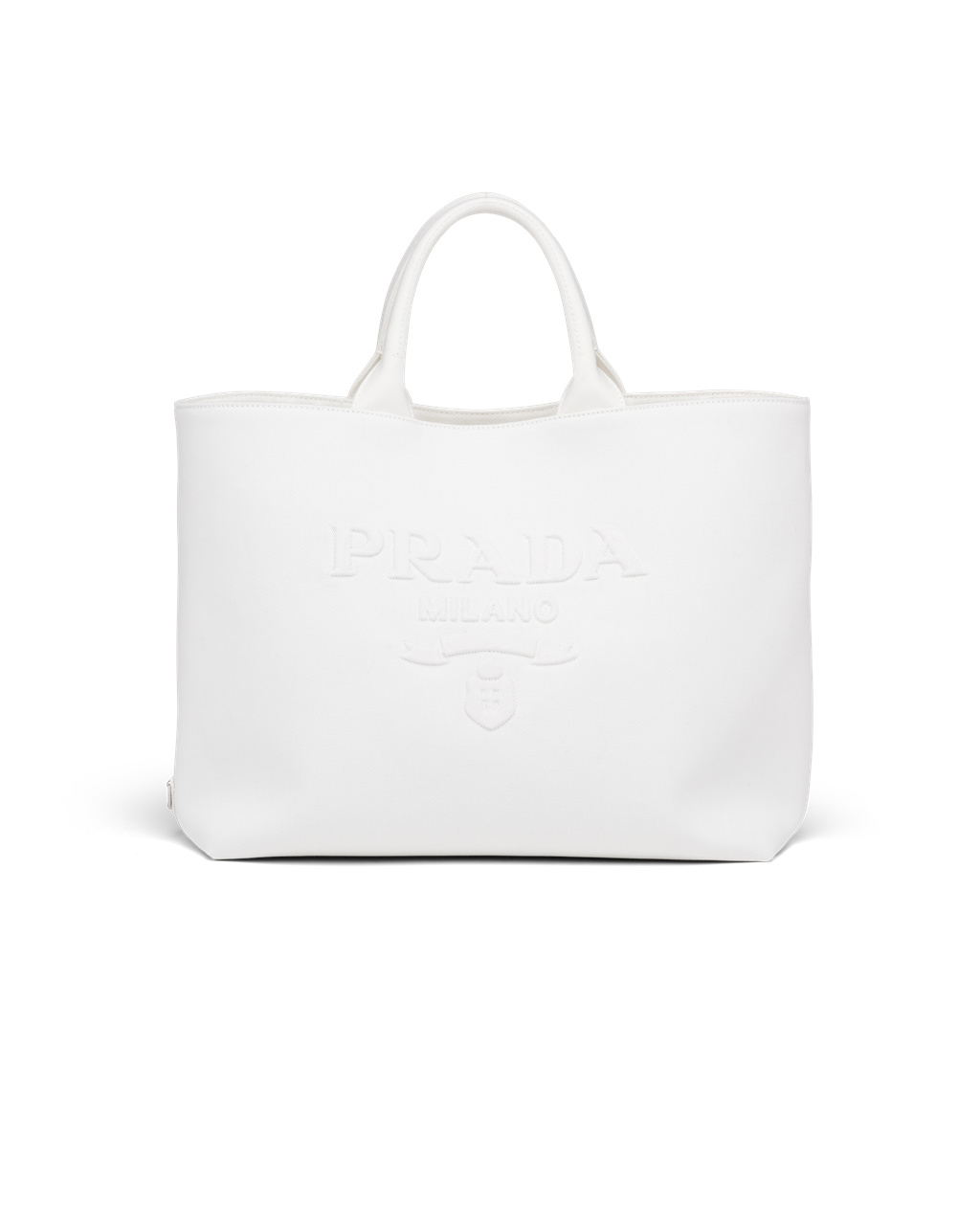 Prada Drill Tote Bag White | 7468NQIKJ