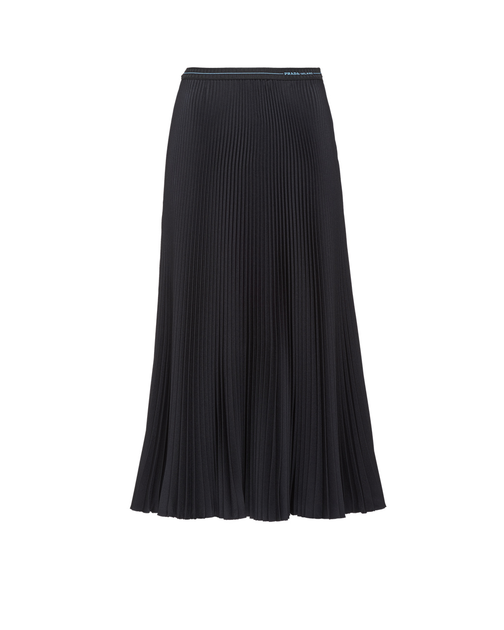 Prada Fluid Twill Skirt Black | 5360WQSCG