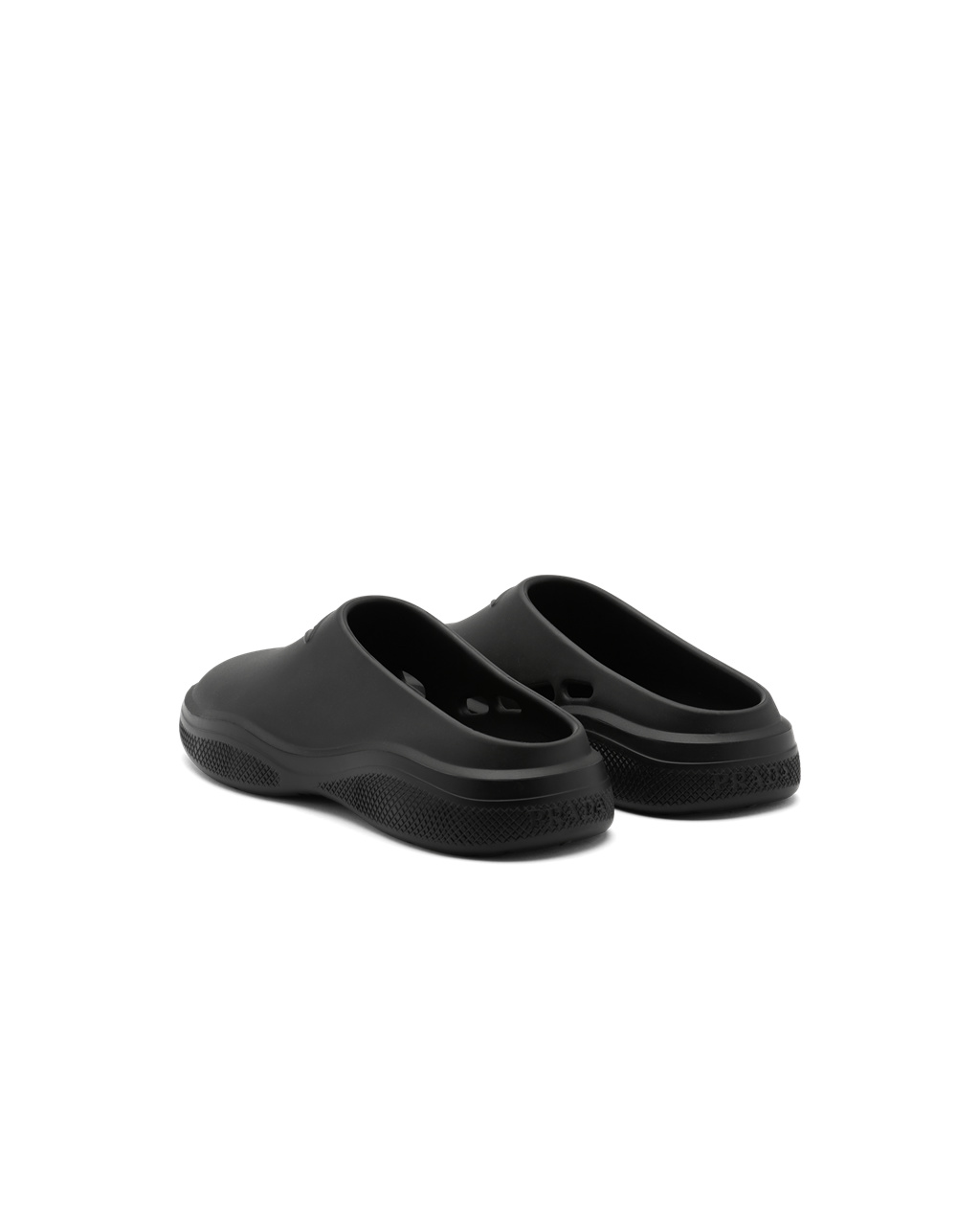 Prada Foam Rubber Mules Black | 5296GCNVB