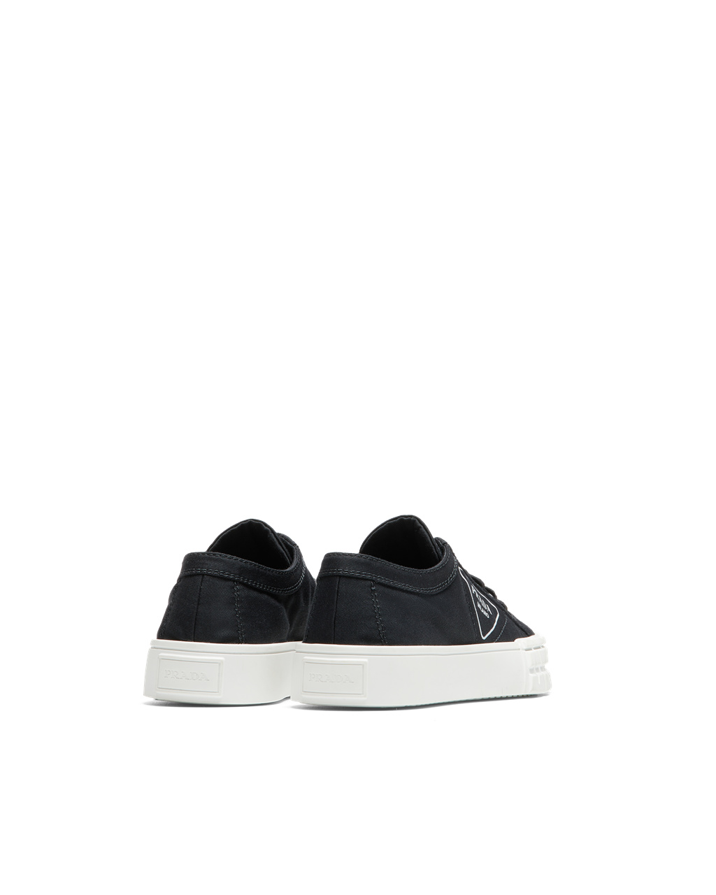 Prada Gabardine Fabric Sneakers Black | 7406CETIN