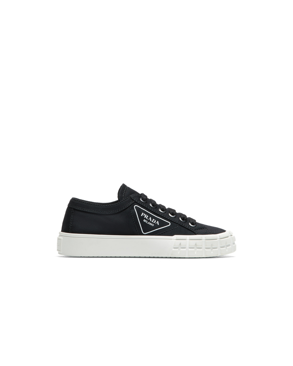 Prada Gabardine Fabric Sneakers Black | 7406CETIN