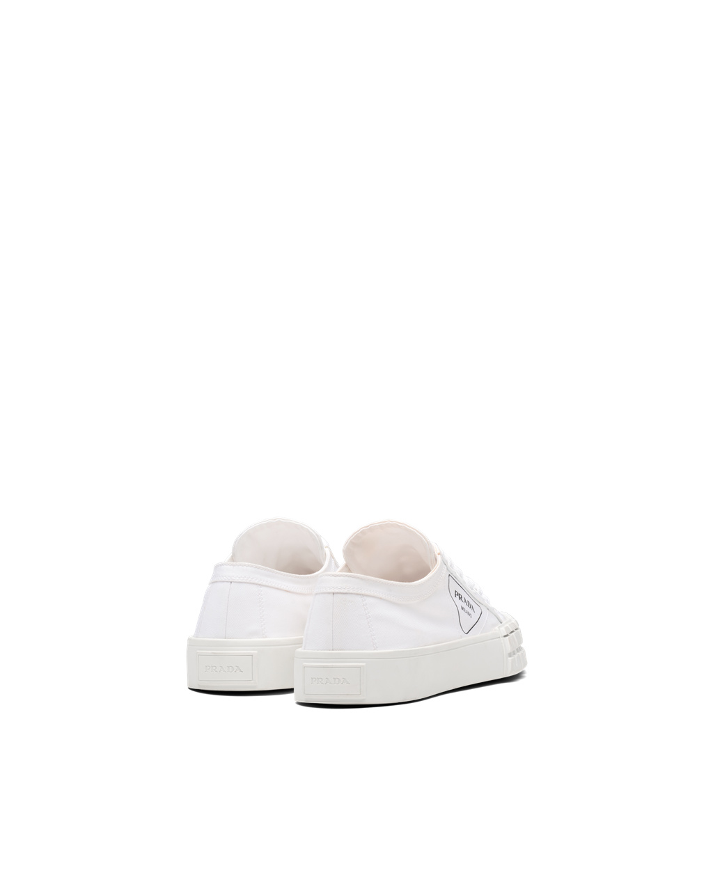 Prada Gabardine Fabric Sneakers White | 0237IVEPJ