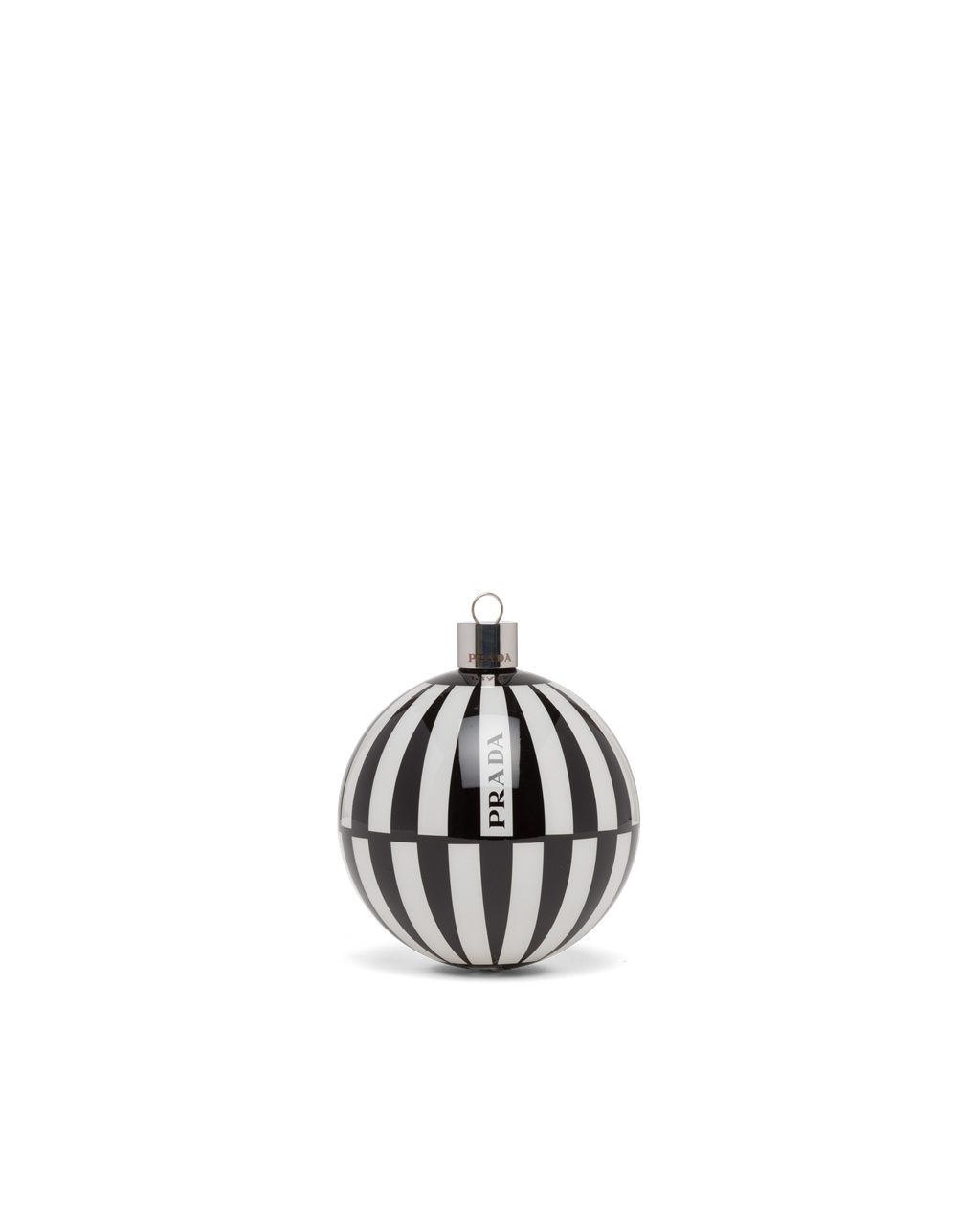 Prada Glass Christmas Ornament Set White / Black | 4915IEWPV