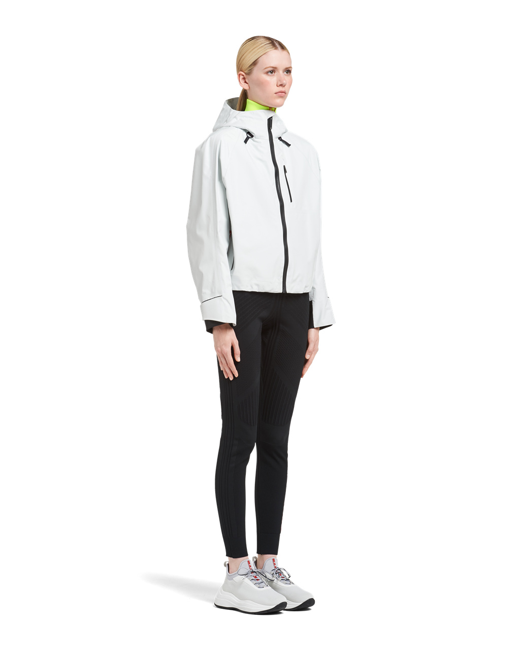 Prada Gore-tex Pro Jacket Chalk White | 6091HYIXG