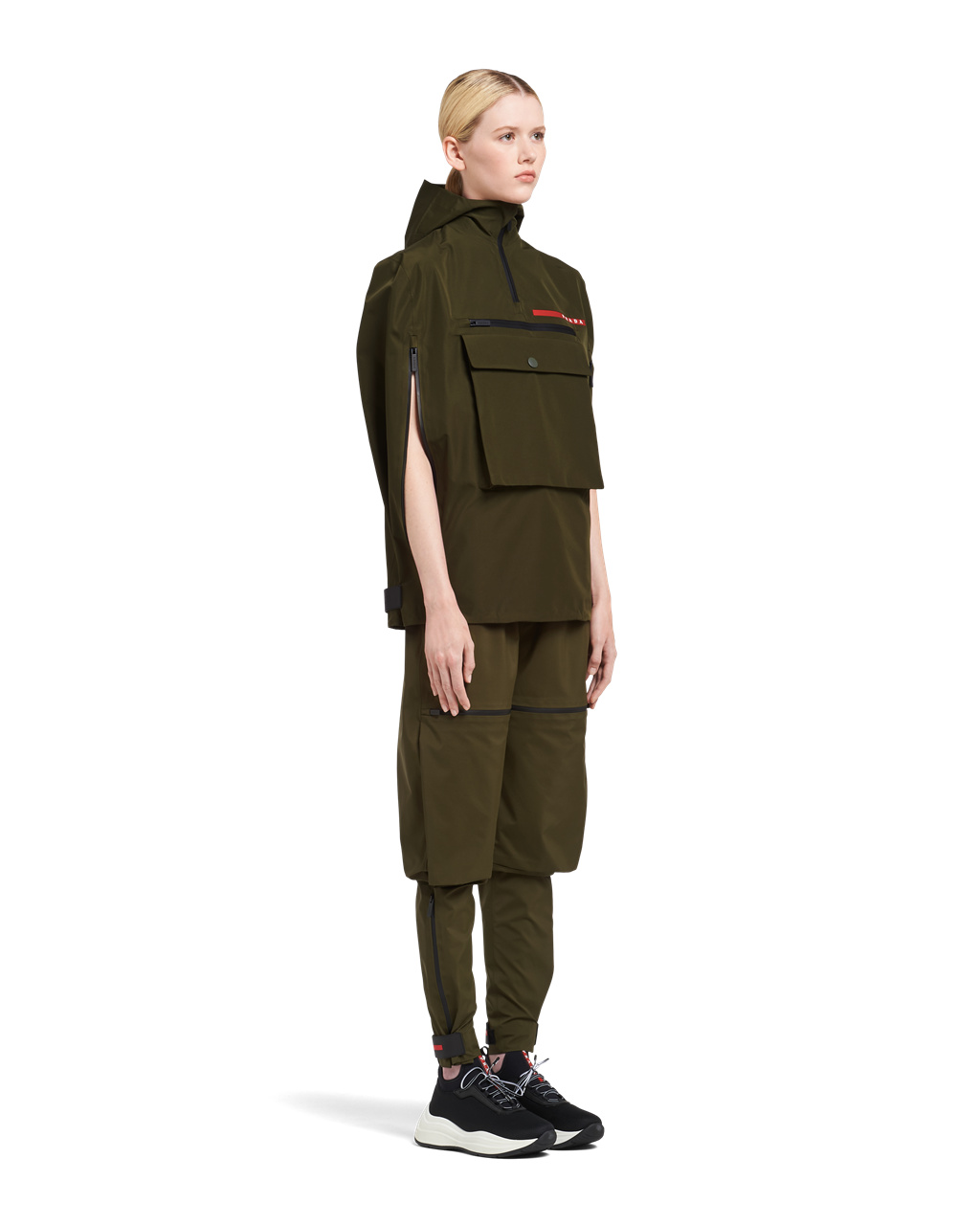 Prada Gore-tex Pro Jacket Military Green | 5982EKCNH