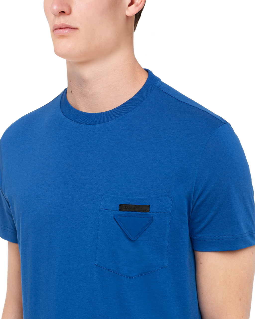 Prada Jersey T-shirt, Three-pack Royal Blue / Bright Blue / Light Blue | 7950IVWXA