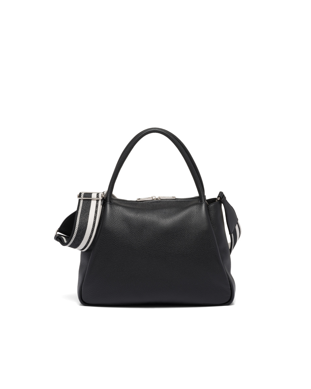 Prada Large Leather Handbag Black | 1085LVEXB