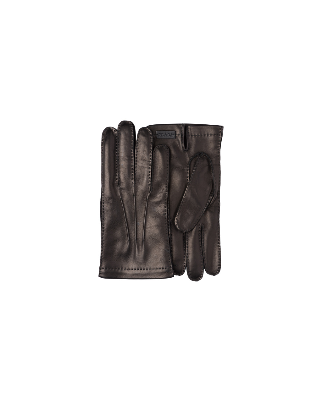 Prada Leather And Cashmere Gloves Black | 9456BSCQL