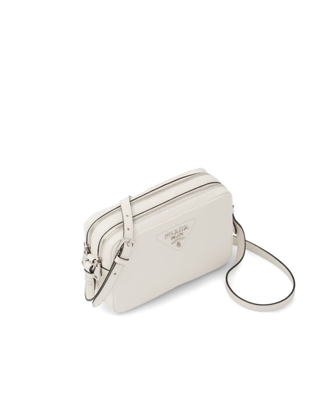 Prada Leather Bag With Shoulder Strap White | 5820INWBK