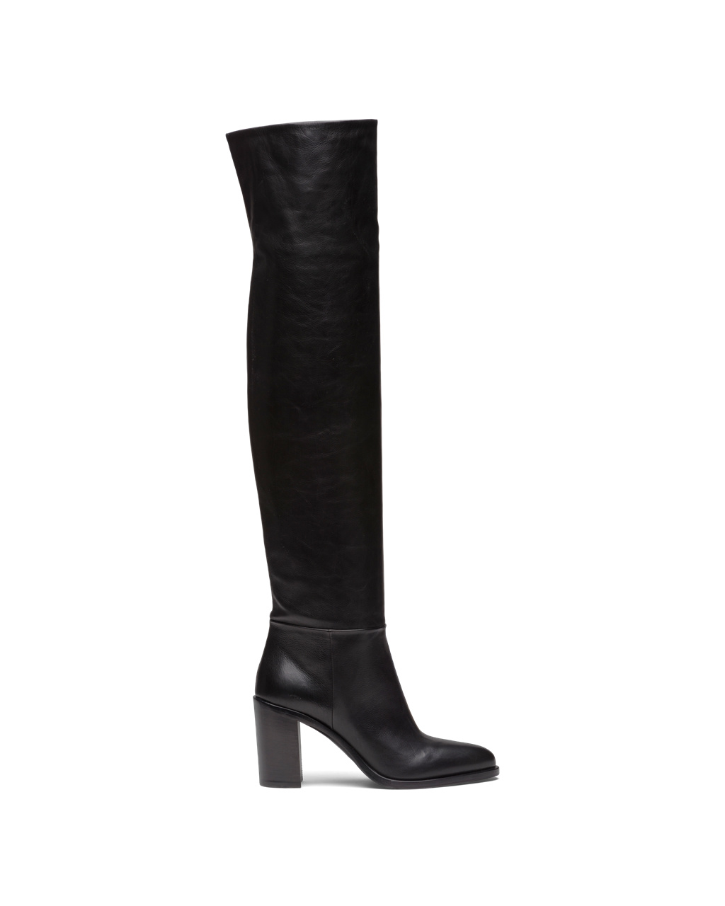 Prada Leather Boots Black | 9065GJMXR