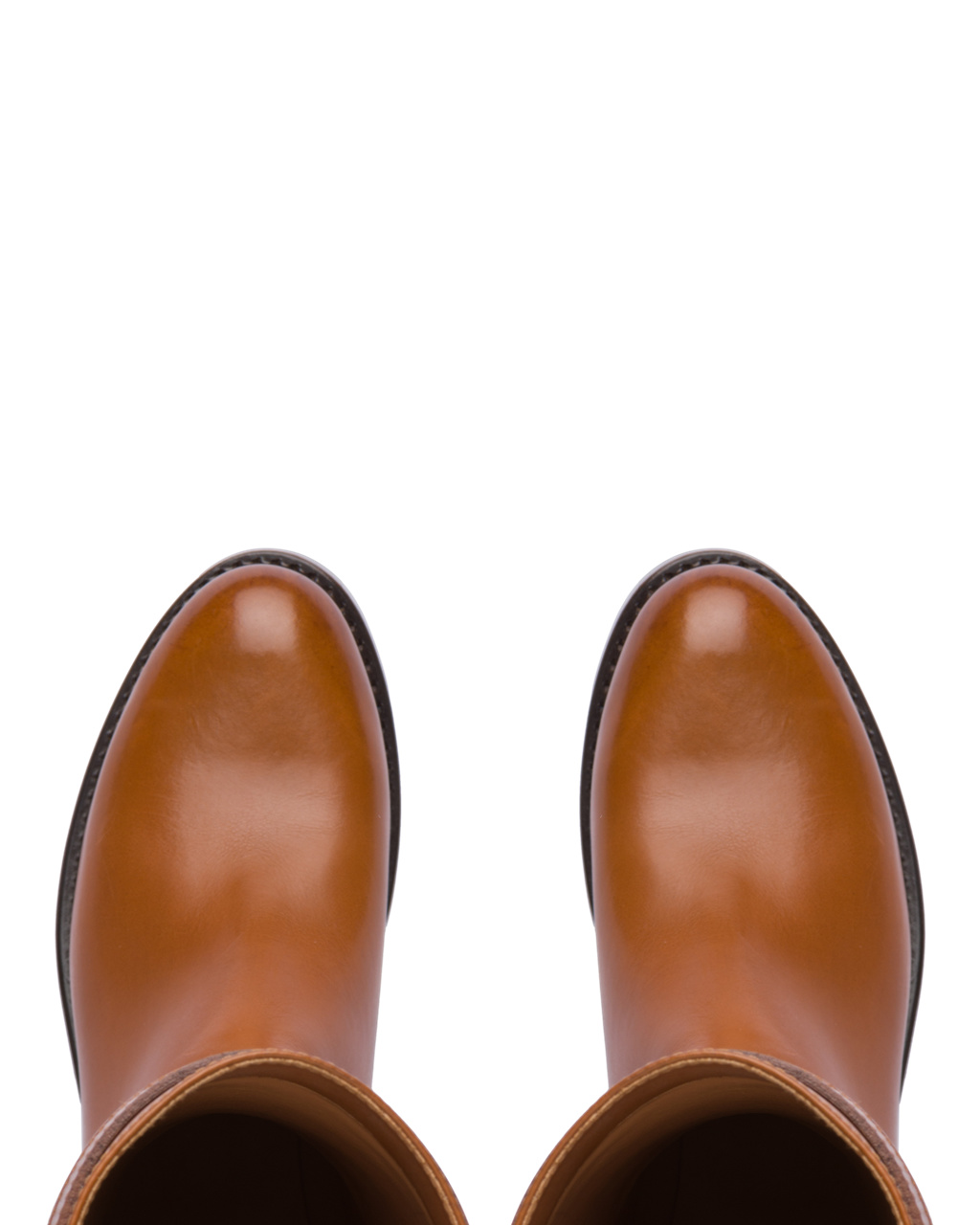 Prada Leather Boots Cognac | 2190TFOZQ