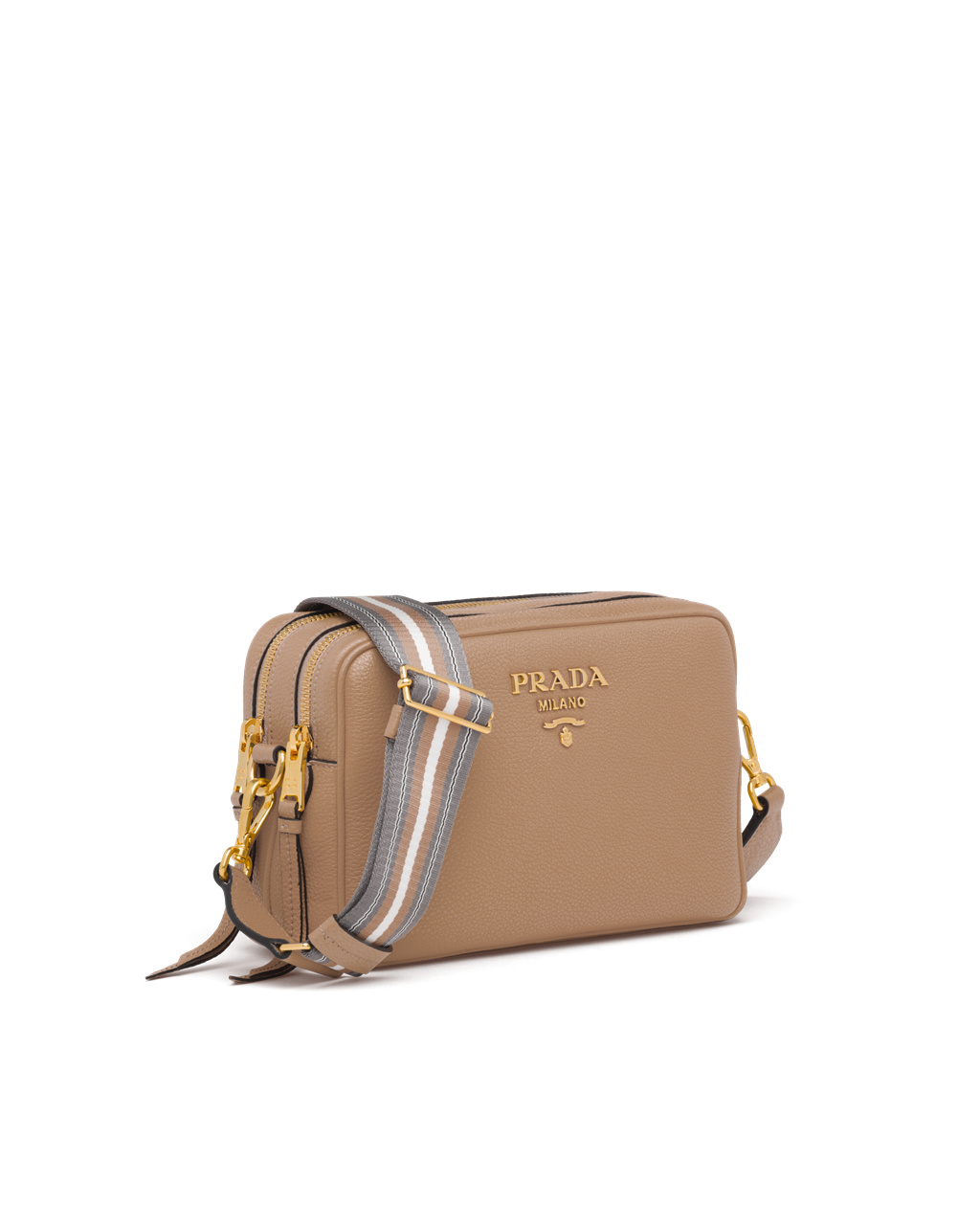 Prada Leather Cross-body Bag Cameo Beige | 7630NWMJV