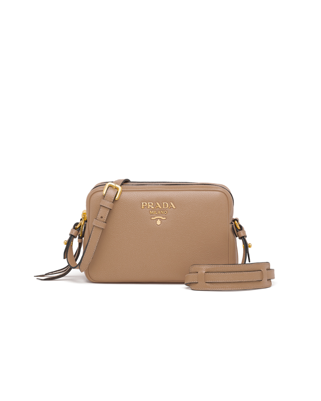 Prada Leather Cross-body Bag Cameo Beige | 7630NWMJV