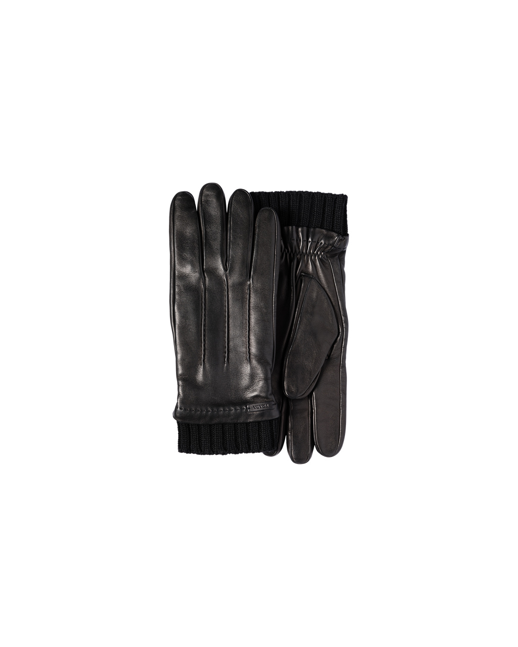 Prada Leather Gloves Black | 3159YLIZA