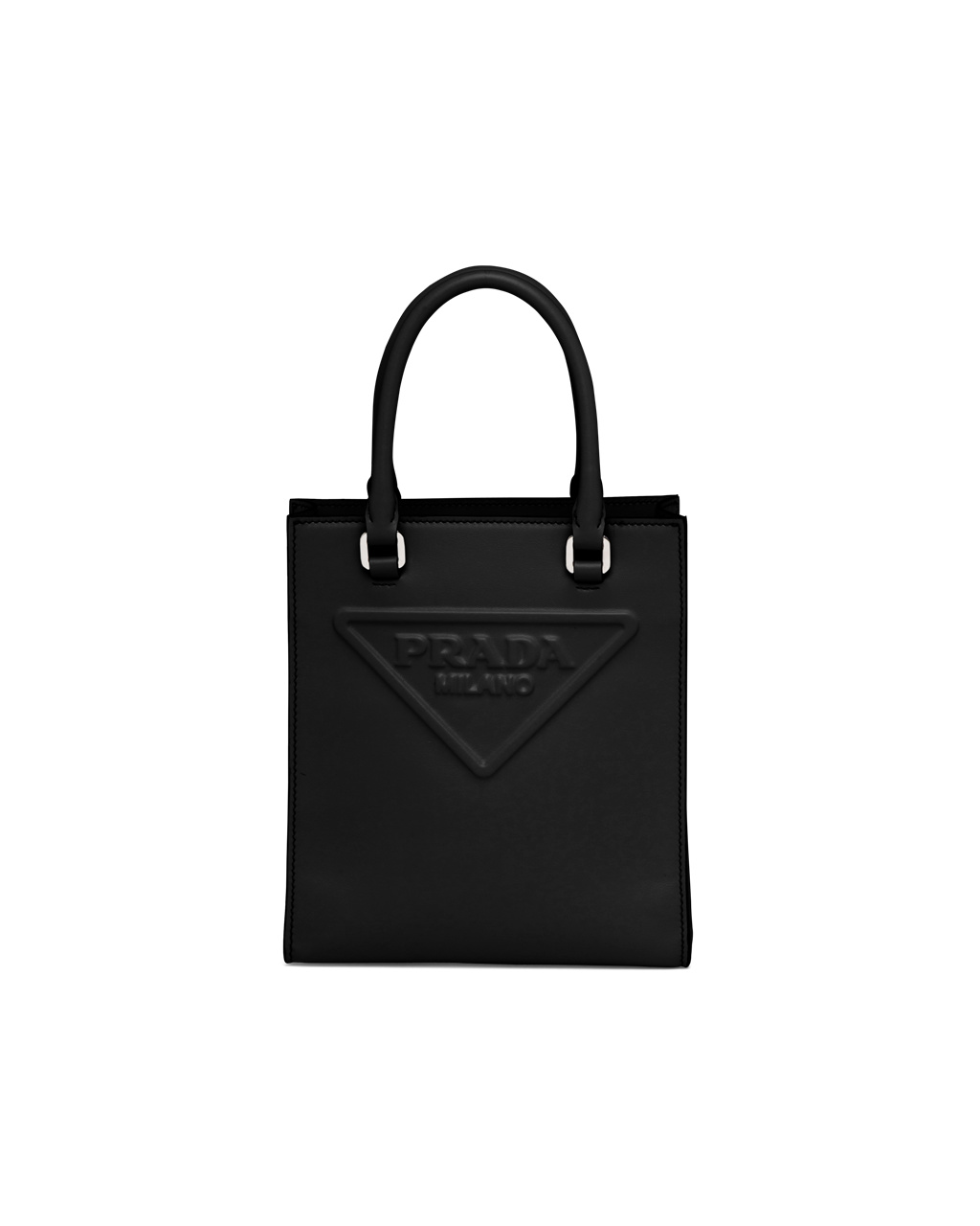 Prada Leather Handbag Black | 6543LASIH