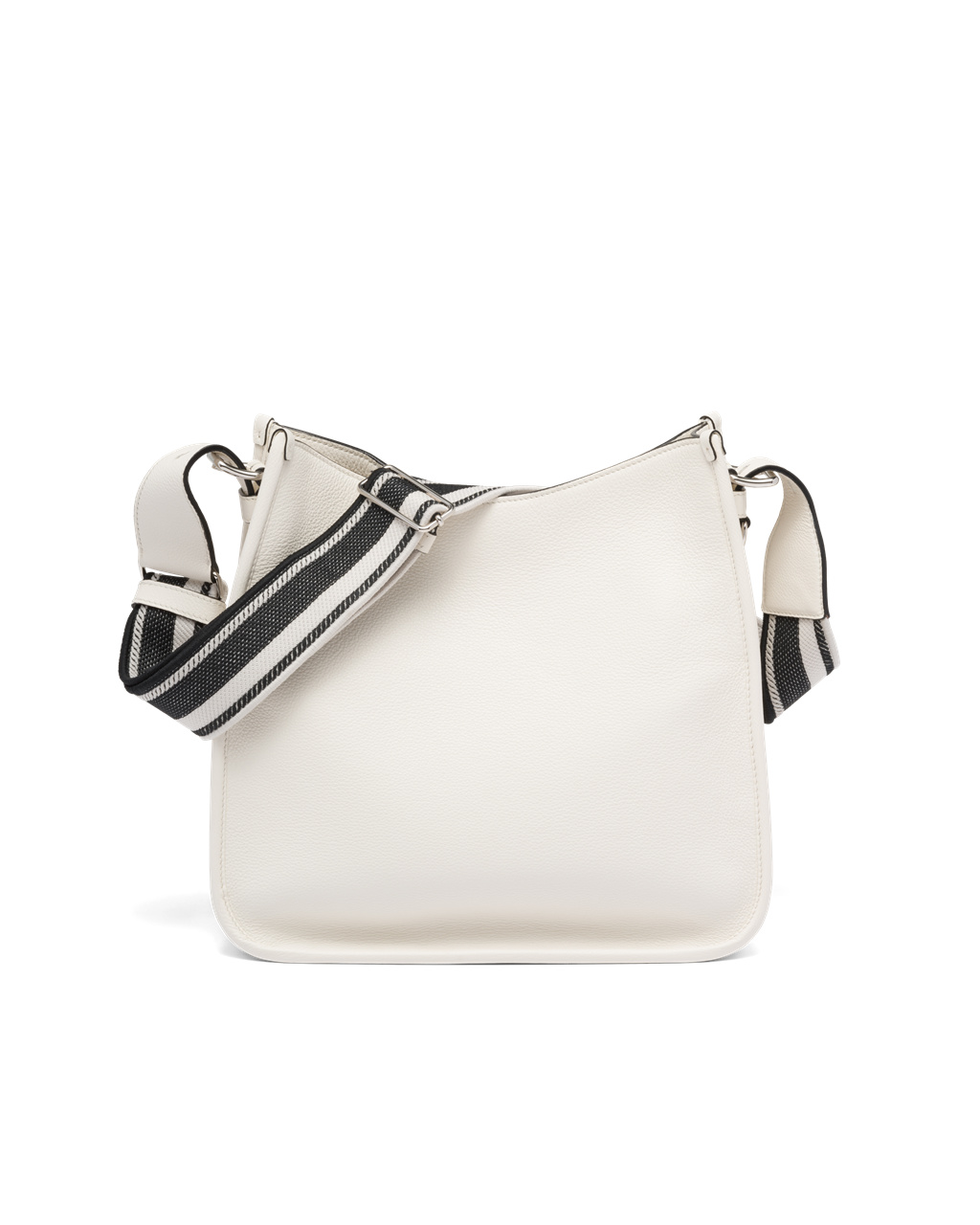 Prada Leather Hobo Bag White | 2976UJWIZ