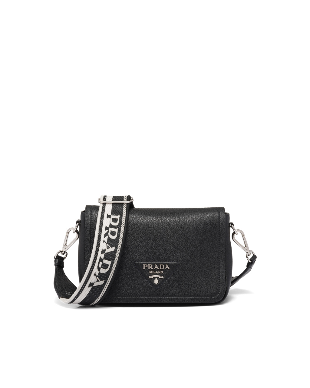 Prada Leather Shoulder Bag Black | 5017NVICJ